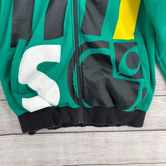 Nomis Skateboard Snowboard Full Zip Hoodie Sweatshirt Men's Size Large Green - Picture 6 of 12